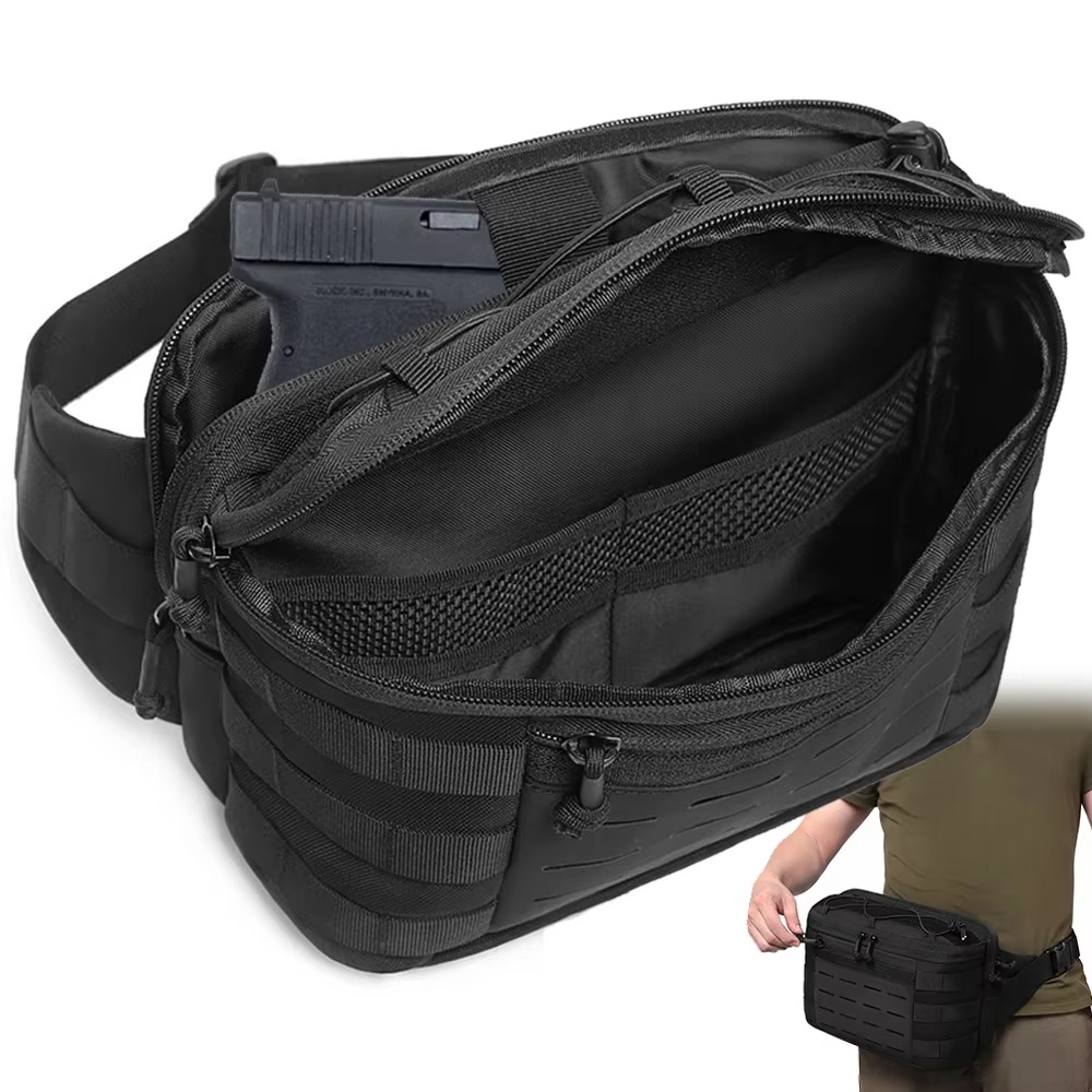 전술용 허리 가방, 은닉형 권총 보관 가방, 어깨에 메 - Edc Carry Fanny Pack 리뷰 및 가격